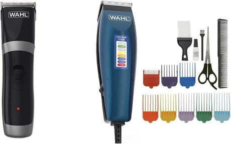 Wahl Cord/Cordless Hair Clipper, Gifts for Him, Rechargeable Cordless Clippers, Clipper Kit for Men, Rinseable Blades, Home Hair Cutting, Clippers with Guide Combs.