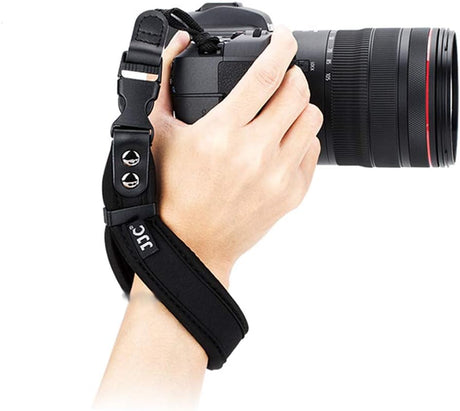 Neoprene Camera Wrist Strap with Quick Release Camera Hand Strap for Canon R5 R6 M200 M100 M50 M10 M6 750D 800D 200D R RP Sony A6600 A6100 A6500 A7R3 Nikon D7500 D5600 D3500 D3400 Z7 Z6 DSLR SLR Strap.