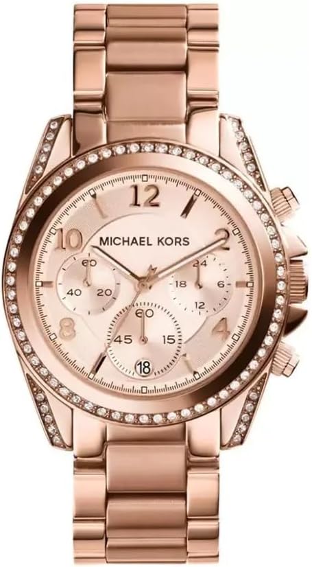 Michael Kors Women's Watch BLAIR, 39mm Case Size, Quartz Chronograph Movement, Stainless Steel Strap.