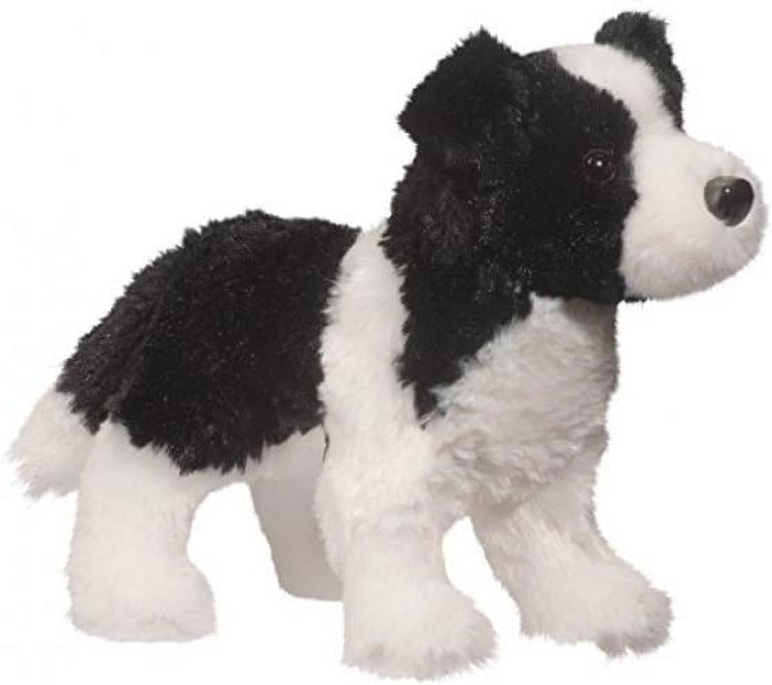 Douglas 4009 Dogs Border Collie Plush Toy, 20 cm Long.