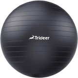 Trideer Exercise Ball Yoga Ball, 5 Sizes Pregnancy Ball for Maternity, Balance, Stability, Fitness, Anti-Burst Birthing Ball & Heavy Duty Office Ball Chair, Gym Ball with Quick Pump.