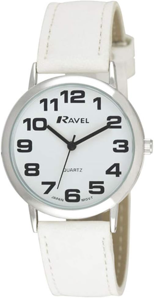 Ravel Unisex Easy Read Watch with Big Numbers - Analogue Quartz - R0105.