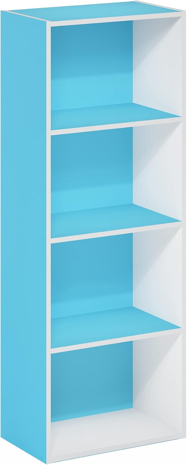 Furinno Luder 5-Cube Reversible Open Shelf, White.