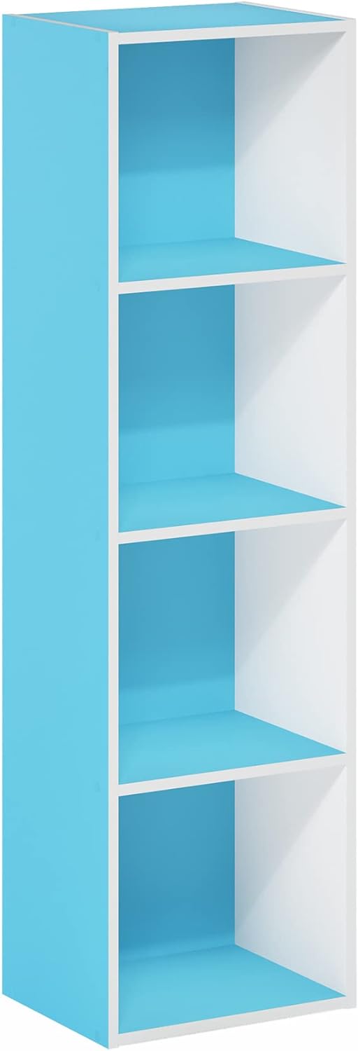 Furinno Luder 5-Cube Reversible Open Shelf, White.