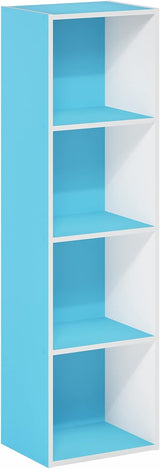 Furinno Luder 5-Cube Reversible Open Shelf, White.