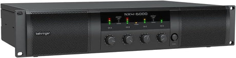 Behringer NX6000D Ultra-Lightweight 6000 Watt Class-D Power Amplifier with DSP Control and SmartSense Loudspeaker Impedance Compensation, Pc compatible only