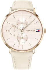 Tommy Hilfiger Analogue Multifunction Quartz Watch for Women with Leather or Stainless Steel Bracelet in Link or Mesh.