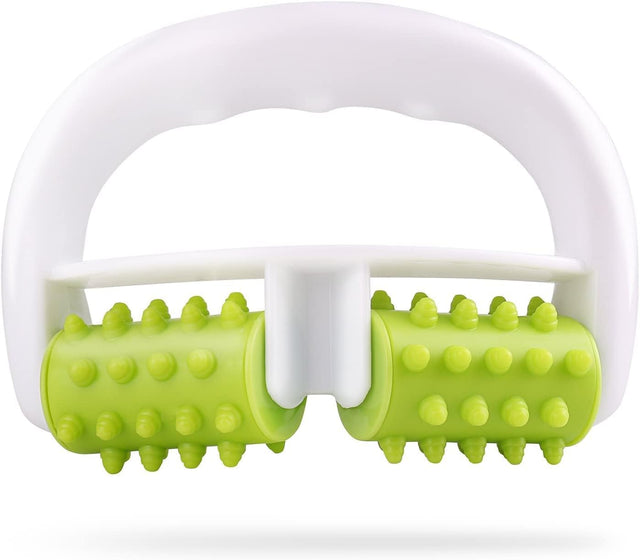 MURLIEN Cellulite Massager, Anti Cellulite Massage Roller for Muscle Soreness and Remove Cellulite, Body Roller Brush for Shoulder, Arms, Buttocks, Back, Abdomen, Legs and Calves – Green/White.