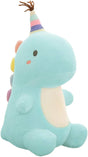 N /C Cartoon Dinosaur Plush Doll Cute Kids Stuffed Toys, Animal Plush Toy Pillows, Perfect Present for Children Adults (Green, 15cm*23cm).