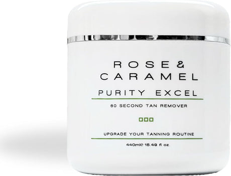 Rose & Caramel Purity Excel 60 Second Fake Tan Remover 440ml.