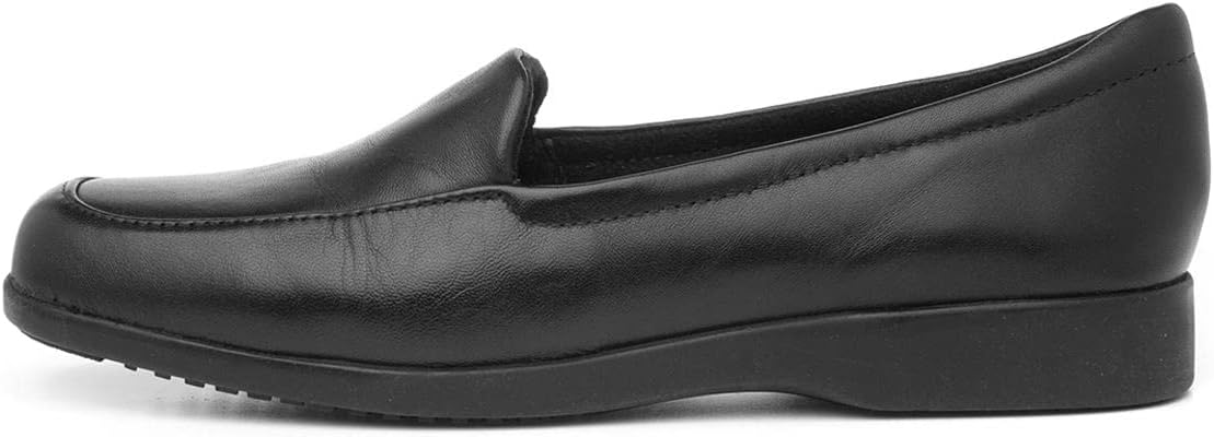 Clarks Women's Loafer Flats Shoes Georgia Black Leather.