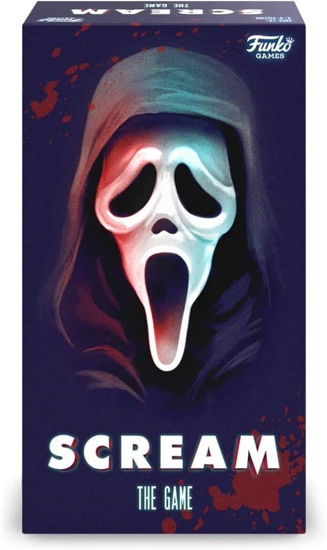 FUNKO GAMES Presents: Scream - The Game | Thrilling Mystery Horror Board Game with Interactive iOS/Android App | For 3-8 Players Ages 13+.