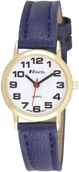 Ravel Unisex Easy Read Watch with Big Numbers - Analogue Quartz - R0105.