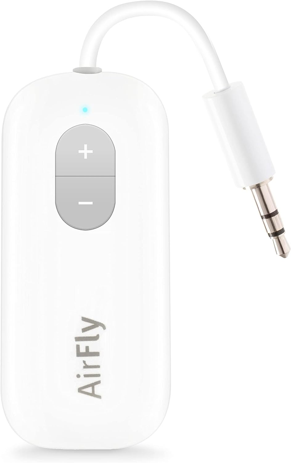 Twelve South AirFly Pro Bluetooth Wireless Audio Transmitter/Receiver for up to 2 AirPods/Wireless Headphones; Use with Any 3.5 mm Audio Jack, Black.