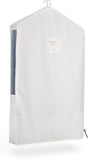 Hayden Hill Luxury Cotton Garment Storage Bag | Short 40 Inch | Certified Organic Cotton Suit Bag | Breathable | For Jackets & Short Dresses Storage | Certified Carbon Neutral.