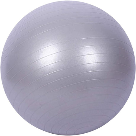 mothcattl Exercise Ball, 45cm Anti-Burst Gym Ball with Pump, Swiss Ball for Yoga, Pilates, Pregnancy & Fitness Grey.