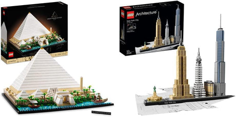 LEGO Architecture Great Pyramid of Giza Set, Home Decor Model Building Kit, Gift Idea for Adults, Men, Women, Mum, Dad, Creative Activity, Famous Landmarks Collection 21058.