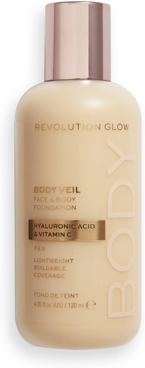 Revolution Beauty London, Body Veil, Foundation, F8.5, 120ml.