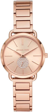 Michael Kors Portia Watch for Women, Quartz movement with Stainless steel or Leather strap.