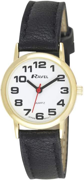 Ravel Unisex Easy Read Watch with Big Numbers - Analogue Quartz - R0105.