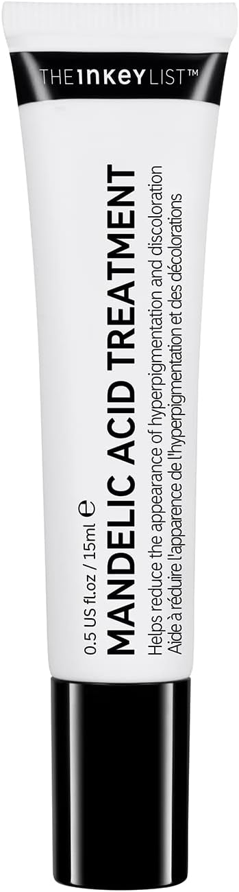 The INKEY List Mandelic Acid Treatment 15ml, Treats Hyperpigmentation, Fades Acne Marks, Fragrance-free, Suitable For All Skin Types.