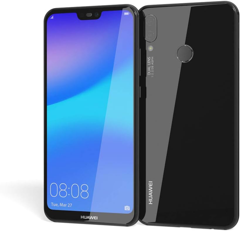 Huawei P20 Lite 64GB Dual-SIM Factory Unlocked 4G/LTE Smartphone (Midnight Black) - West European Version.