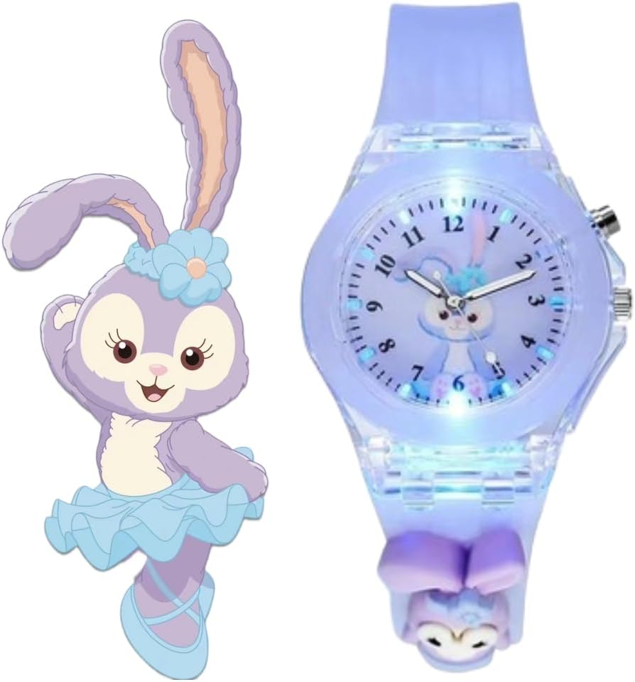 FEIFEI'S BOW Toys for 3-8 Year Old Girls Boys, Toddler Watches Gifts for Kids 4-9 Birthday Gifts Learning Toys Glow in Dark Watch.