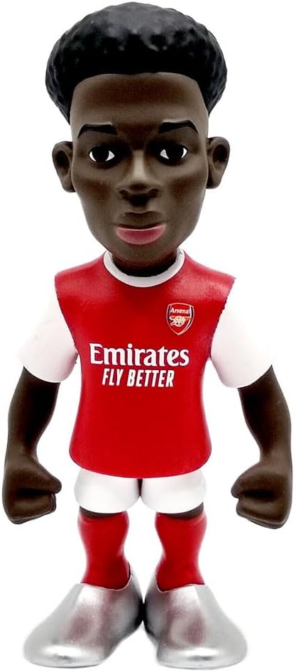 MINIX Bandai Arsenal Bukayo Saka Model | Collectable Bukayo Saka Figure In Arsenal Shirt | Bandai Football Toys Range | Collect Your Favourite Football Figures And Teams.