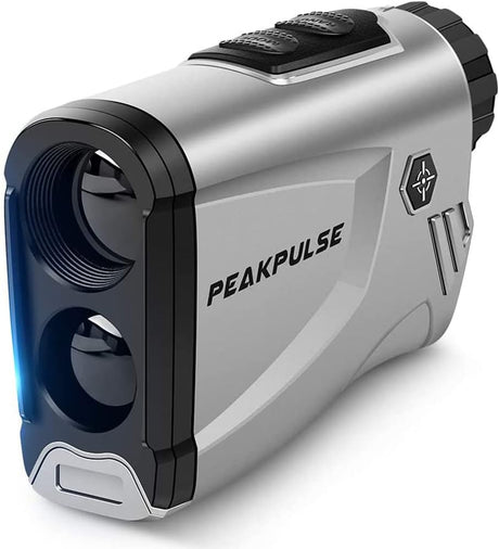 Golf Range Finder,PeakPulse LC600AG Rangefinder Golf 600 Yards Rangefinder with Slope Compensation,Flag-Lock,6X magnification,Continuous Measurement,3 Modes, for Golfers.