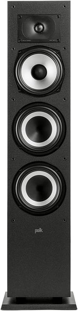 Polk Audio Monitor XT15 High-Resolution Compact Bookshelf Loudspeakers, Hi-Res Certified Performance, Dolby Atmos Certified & DTS:X Compatible, Black.