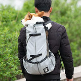 1-25KG Dog Carrier Bag with Drawstring Head Out Design, Ventilated Pet Backpack for Small Medium Dogs Daily Puppy Carrier for Walking Outdoor Safety/Comfortable/Lightweight.