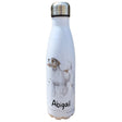 Jack Russell Insulated Bottle Personalised - Gift for Dog Owners & Lover - Personalised Dog Thermal Flask - Stainless Steel Water Bottle.