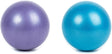 Ormromra 2 Pack Soft Pilates Ball, 25cm Small Exercise Ball, Barre Ball, Gym Ball, Mini Yoga Ball for Yoga, Pilates, Core Training, Physical Therapy, Stretching, Balance.