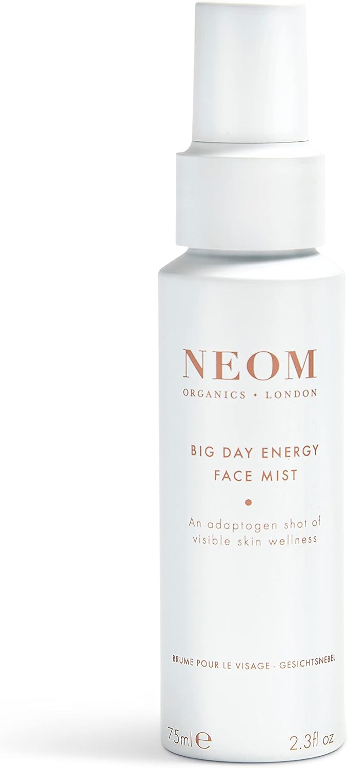 NEOM- Big Day Energy Face Mist, 75ml | Calms, Refreshes & Energises | Eucalyptus, Rosemary & Patchouli | For bright, dewy skin | Vegan | 100% Natural Fragrance.