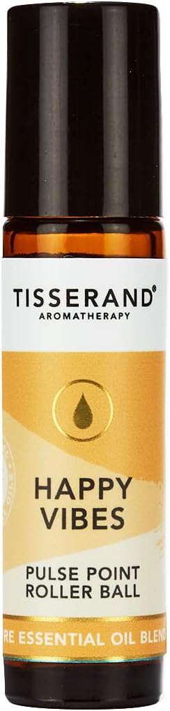 Tisserand Aromatherapy | Total De-Stress | Geranium Pulse Point Aromatherapy Rollerball With Nutmeg & Orange | 100% Pure Essential Oil Blend | 10ml.