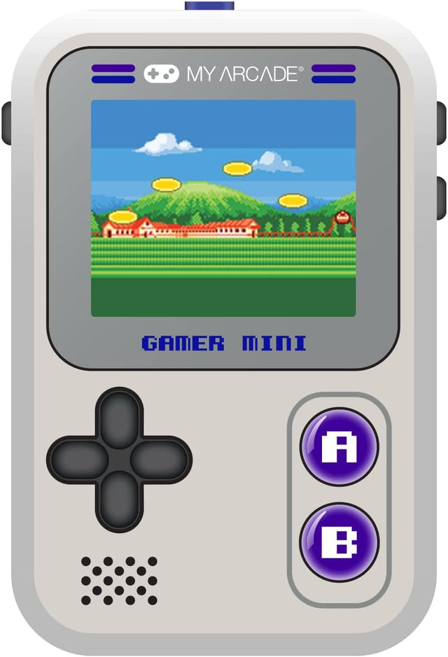 My Arcade Gamer Mini Classic-Purple: Miniature Handheld Gaming System Packed with 160 Games, 1.8'' Color Display (DGUN-3924), Small.