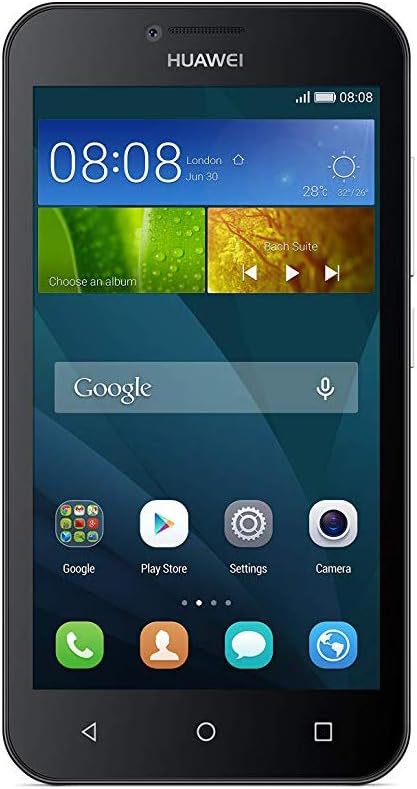 Huawei Y7 2018 16 GB 5.99-Inch HD+ FullView Android 8.0 SIM-Free Smartphone, Single SIM, UK Version - Black.