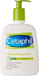 Cetaphil Face & Body Moisturiser, 473ml, Moisturising Lotion For Normal To Dry, Sensitive Skin, With Niacinamide & Vitamin E.