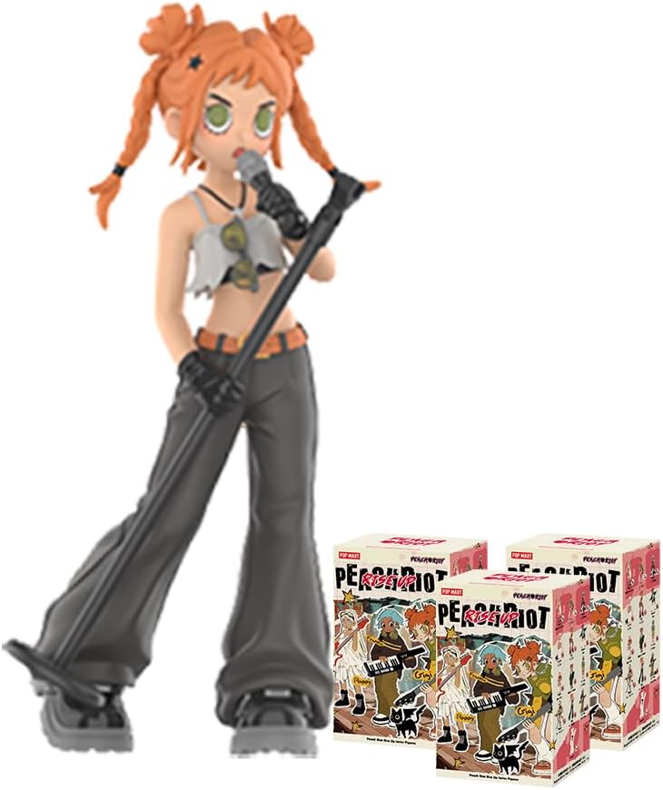 POP MART Peach Riot Punk Fairy Series Figures Whole Set（12Boxes） 2.5 inches Articulated Character Premium Design gifts for women Fan-Favorite blind box Collectible Toy Art Toy Action Figure.