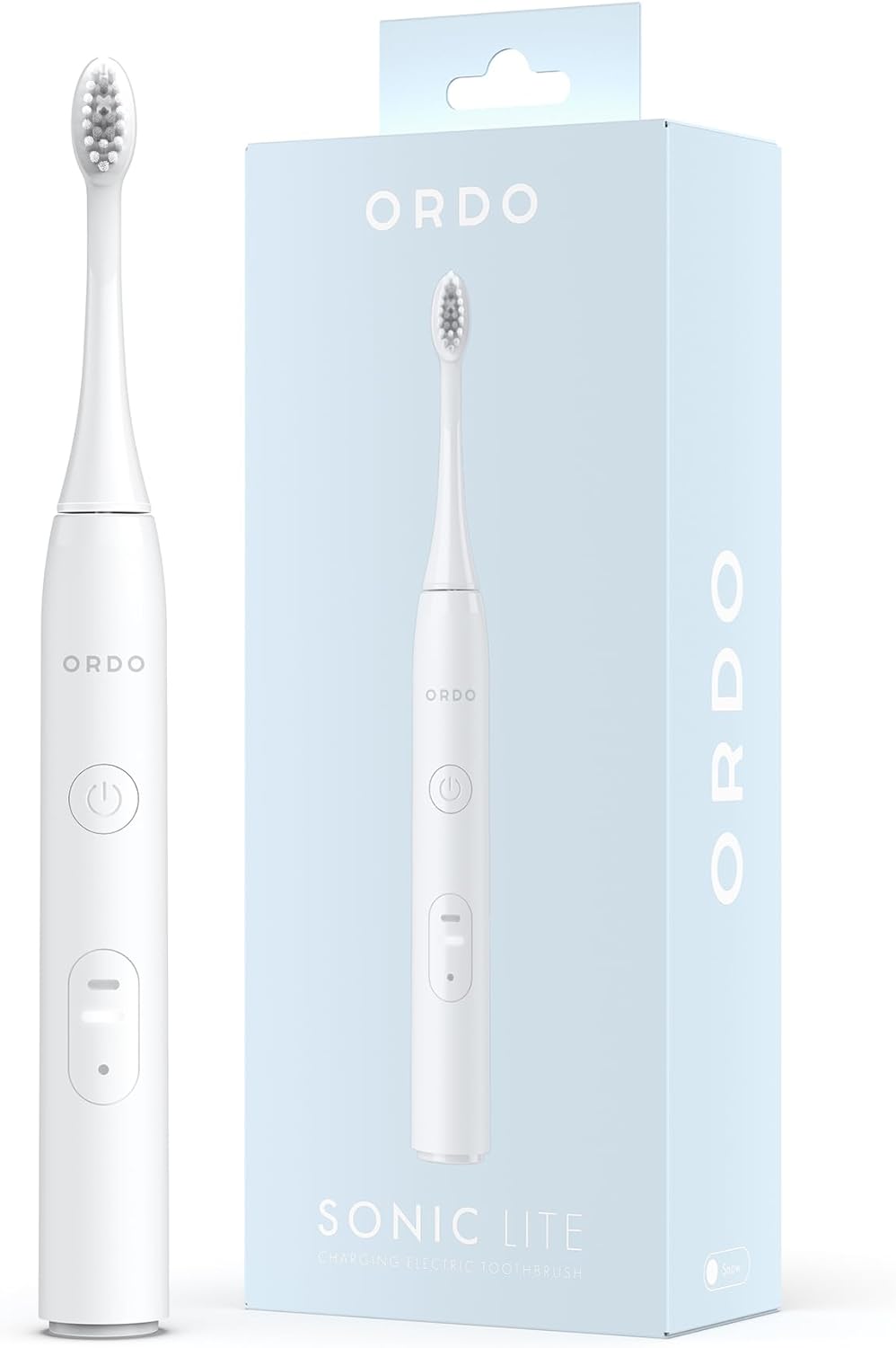 Ordo Sonic Lite | Sonic Toothbrush with 35,000 Pulses/Min | Electric Toothbrush for Adults | Dual Modes | 5+ Weeks Battery | Smart Timer | Waterproof | USB-C Sage.