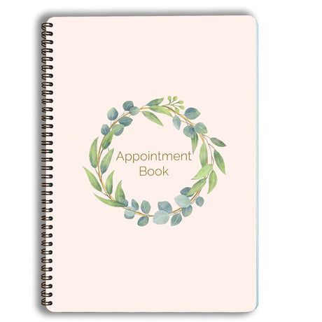 Appointment Book 104 pages 4 Columns per Page Undated Salons, Spas/Hair & Beauty 15 Minute Hourly Daily Planner 6am to 9pm Schedule Book Organisation Book Spiral Wire Bound #1587.