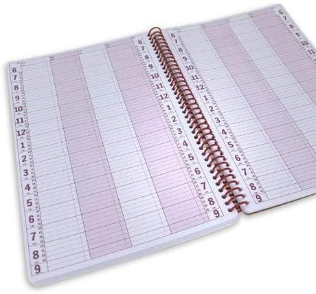 Portage Business Appointment Book and Daily Planner – Undated Appointment Book 2023, Hourly Planner in 15 Minute Intervals, Durable With Extra Thick Cover, Spiral Bound With Rounded Pages – 20 x 35 cm, 4 Column, 200 Pages (100 Sheets).