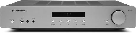 Cambridge Audio AXA35-35 Watt Separate Integrated Stereo Amplifier HiFi System Featuring Built-In Phono Stage Preamp with Front Aux Input and Headphone Socket - Lunar Grey.