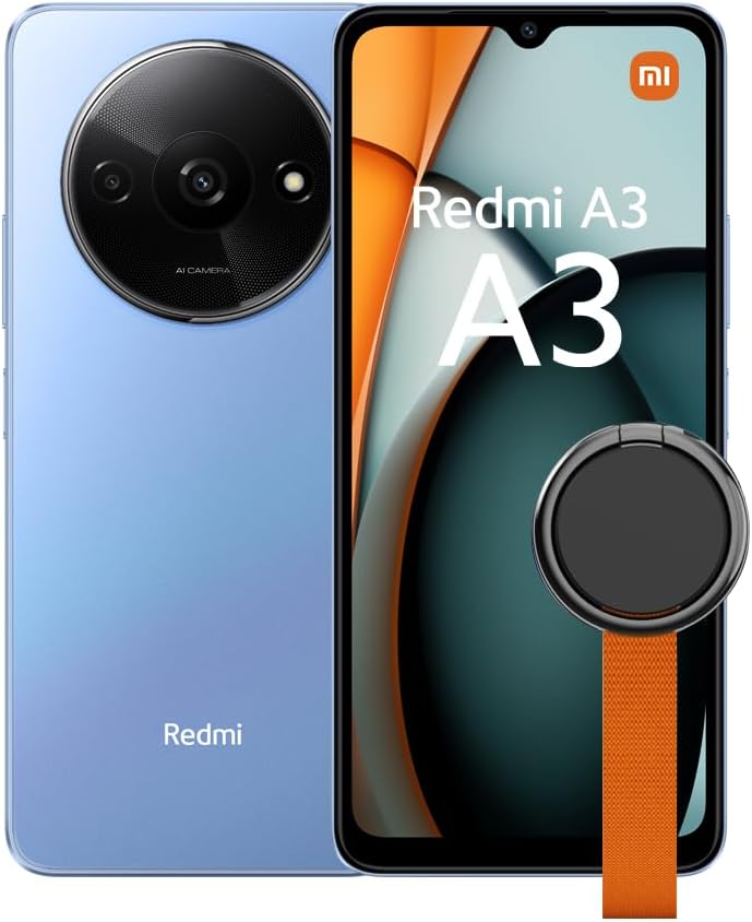 Xiaomi Redmi A3 Midnight Black-Smartphone-3+64GB,MediaTek Helio G36,5000mAh(typ) battery,AI dual camera system,Smooth 6.71“90 Hz Display（UK Version+2 Years Warranty）.