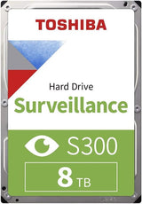 Toshiba 4TB S300 Surveillance HDD - 3.5' SATA Internal Hard Drive Supports up to 64 HD cameras at a 180TB/Year workload (HDWT720UZSVA).