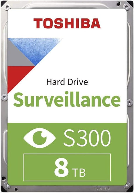 Toshiba 4TB S300 Surveillance HDD - 3.5' SATA Internal Hard Drive Supports up to 64 HD cameras at a 180TB/Year workload (HDWT720UZSVA)