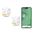 Smart Plug WiFi Socket Compatible with Apple HomeKit, Alexa and Google Assistant, Mini WiFi Plugs APP Remote/Voice Control with Timer and Device Sharing Function, 16A No Hub Required Pack of 2.