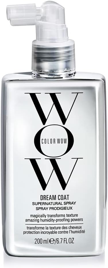 COLOR WOW Dream Coat Supernatural Spray - Anti-Frizz, Moisture Repellant with Anti-Humidity Technology, for Glass Hair Results.