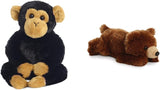 Aurora, 31710, Mini Flopsies Clyde the Chimp, 8In, Soft Toy, Black and Brown.