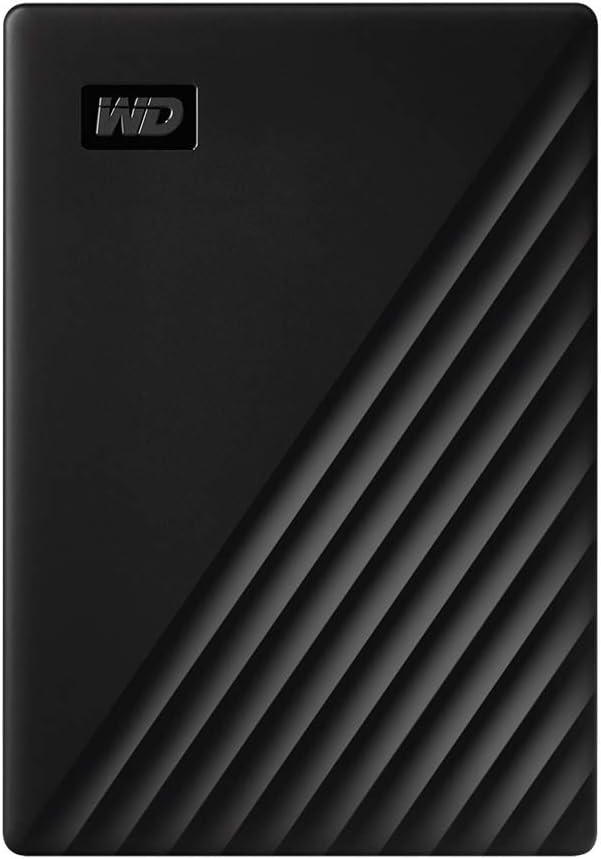 WD 2TB My Passport portable external storage, external hard drive, USB 3.0, portable HDD with software for device management, backup and password protection, works with PC, Xbox &Playstation, Black.